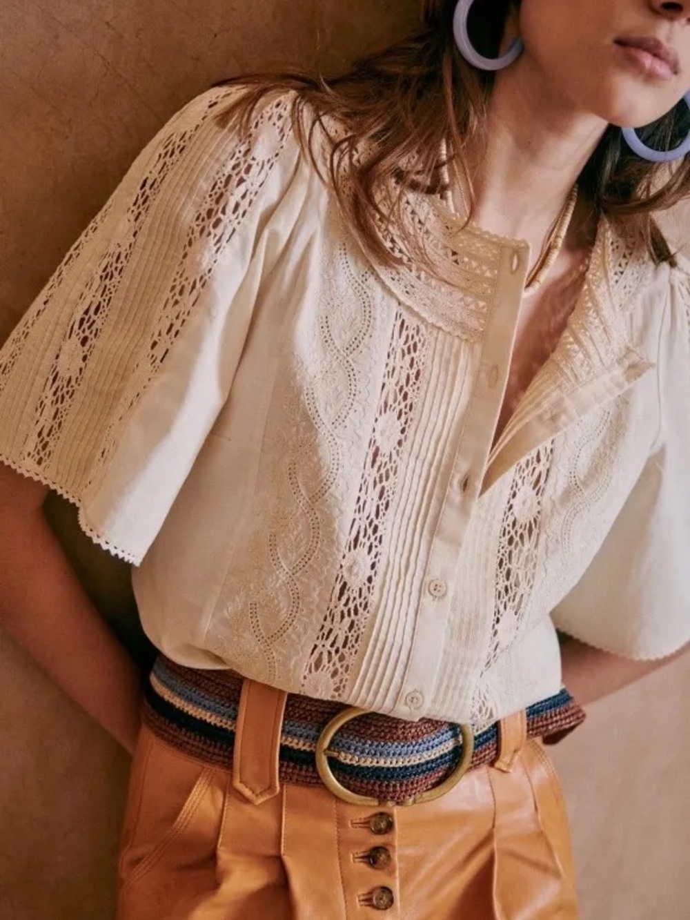 Sezane Jane blouse EU 40 - Picture 3 of 3